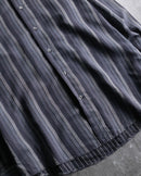 “Ermenegild Zegna” gray stripe cotton shirt
