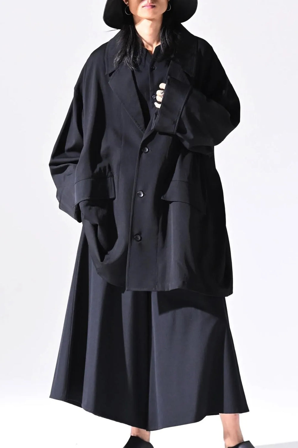 BISHOOL / Wool Gabardine Single Over Jacket