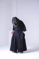 BISHOOL 14oz Fukuyama Denim Wrap KIMONO Cloth black