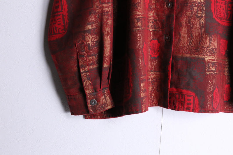 "CHICO'S" kanji design shirts jacket