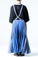 BISHOOL Double Satin Wrap KIMONO Cloth blue