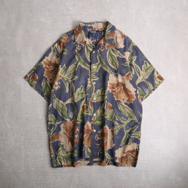 Polo by RL “VINTAGE CAMP” aloha pattern cotton shirt