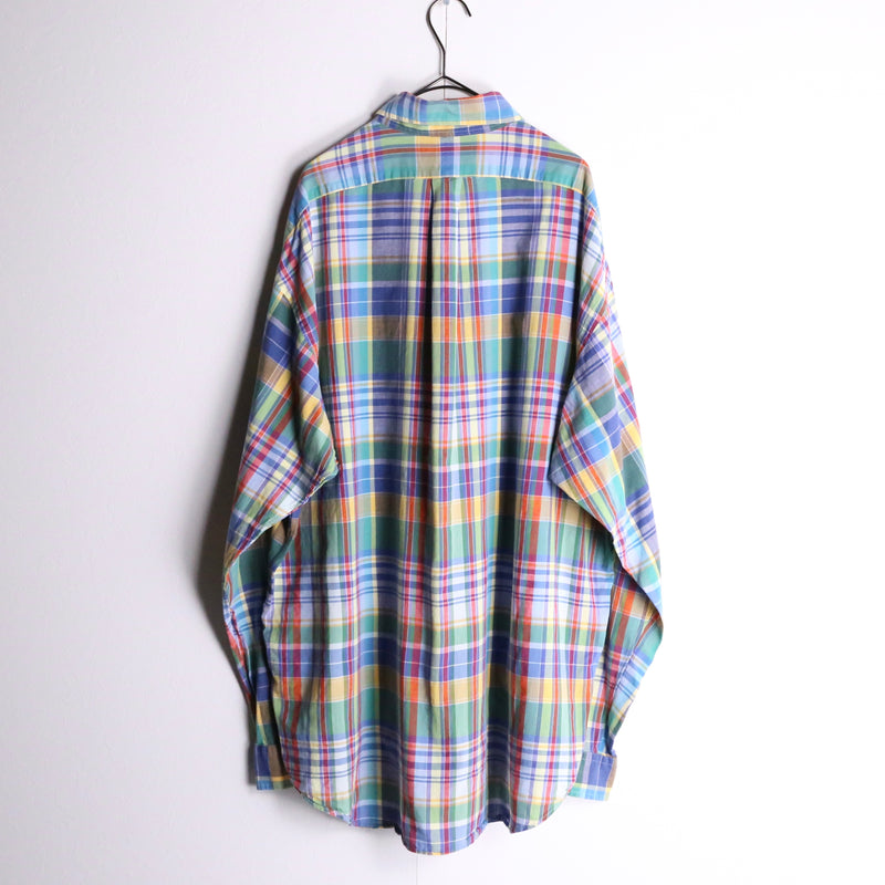 "Polo by Ralph Lauren" pastel color check button down shirts