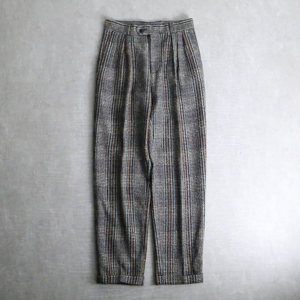 wide tapered wool slacks