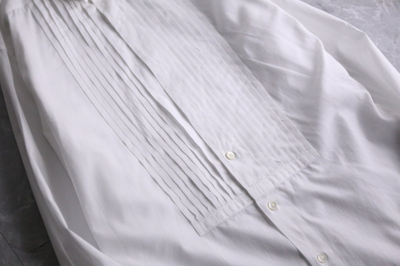 “Christian Dior”white ruffle dress shirt