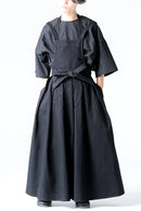 BISHOOL 14oz Fukuyama Denim Wrap KIMONO Cloth black