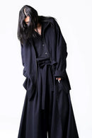 BISHOOL Wool Gabardine Zip Stand Shirt Jacket