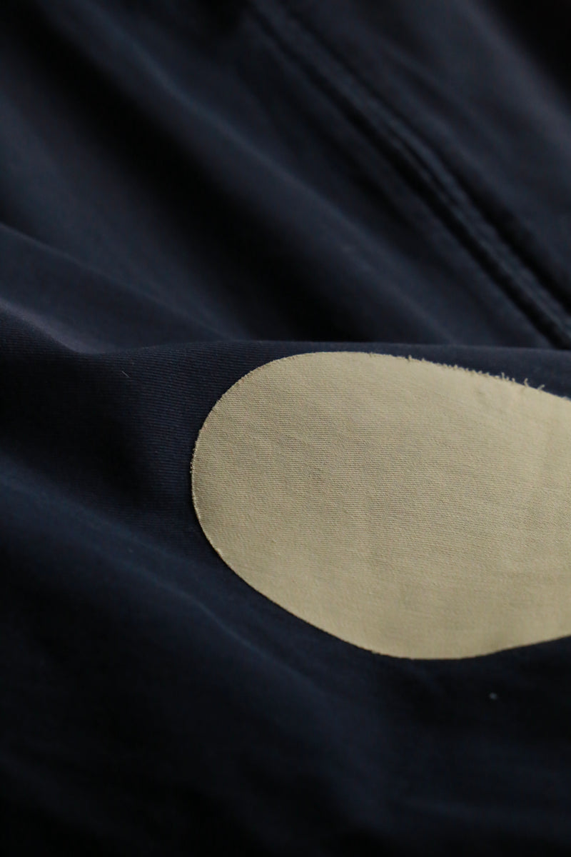 "Polo by Ralph Lauren" elbow patch navy Harrington jacket