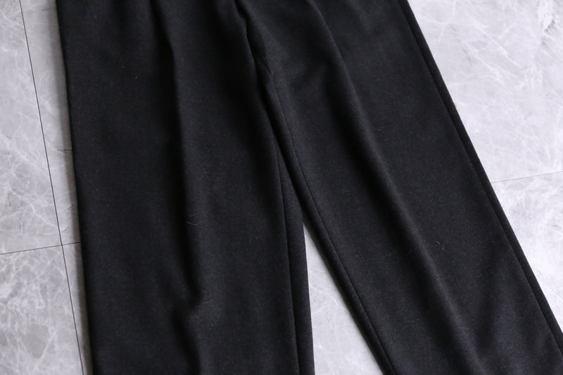 charcoal gray wool Tyrolean pants