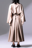 BISHOOL Tropical Wool KIMONO Dress Coat taupe