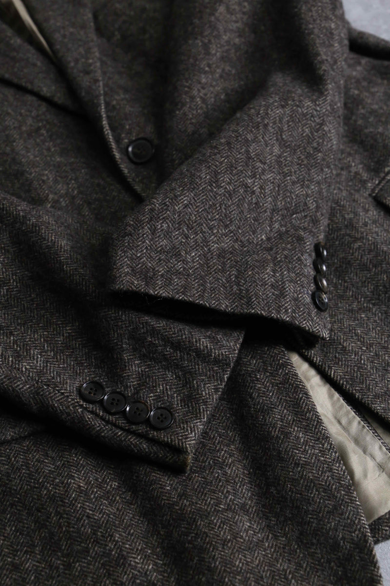 "HUGO BOSS" herringbone textile tailored jacket
