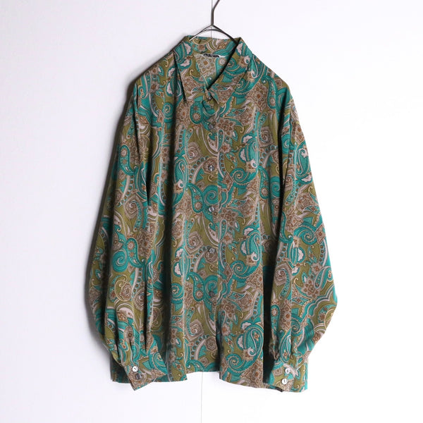 moss green paisley pattern shirts