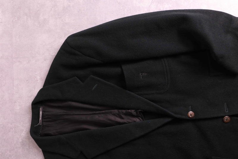 "TRUSSARDI" black wool tailored jacket