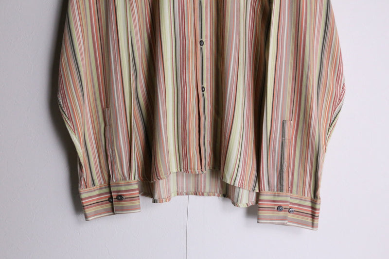 multicolor stripe pattern dress shirts