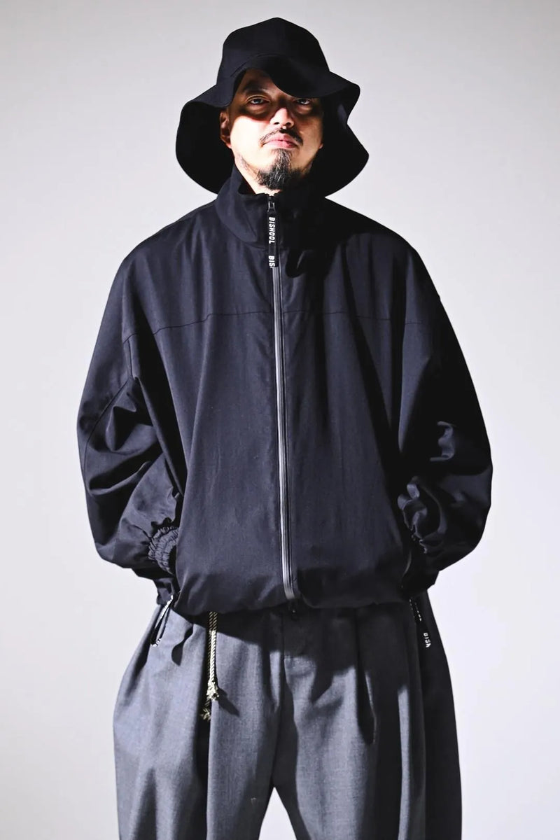 BISHOOL / Wool Gabardine Balloon Track Blouson