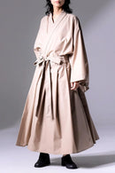 BISHOOL Tropical Wool KIMONO Dress Coat taupe