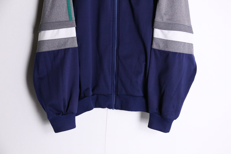 90‘s“adidas”navy× gray truck jacket