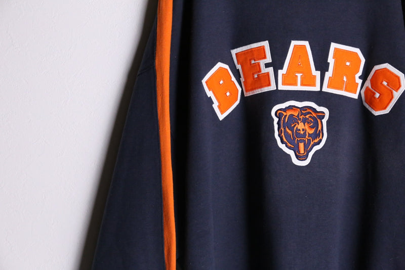 orange×navy chicago bears game sweatshirts