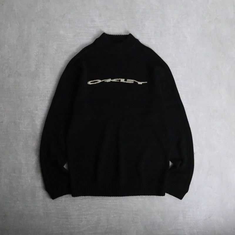 2000s OAKLEY wool acryl mock neck knit