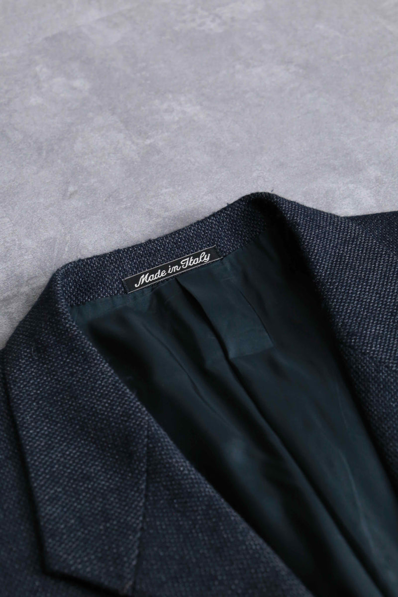 "GIORGIO ARMANI" indigo wool tailored jacket