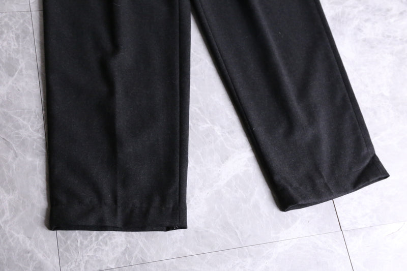 charcoal gray wool Tyrolean pants