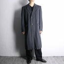 “Aquascutum” gray single wool chester coat