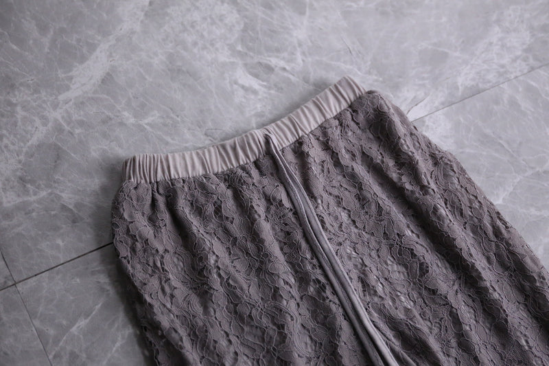 lace greige easy pants