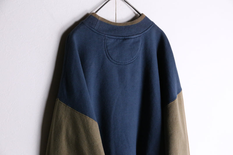 bi-color elbow patch sweat