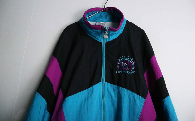 neon color nylon jacket