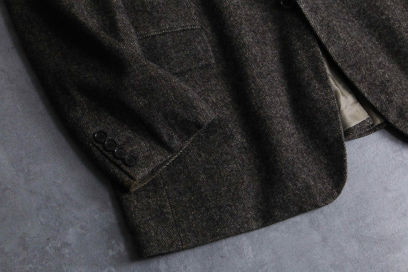 "HUGO BOSS" herringbone textile tailored jacket