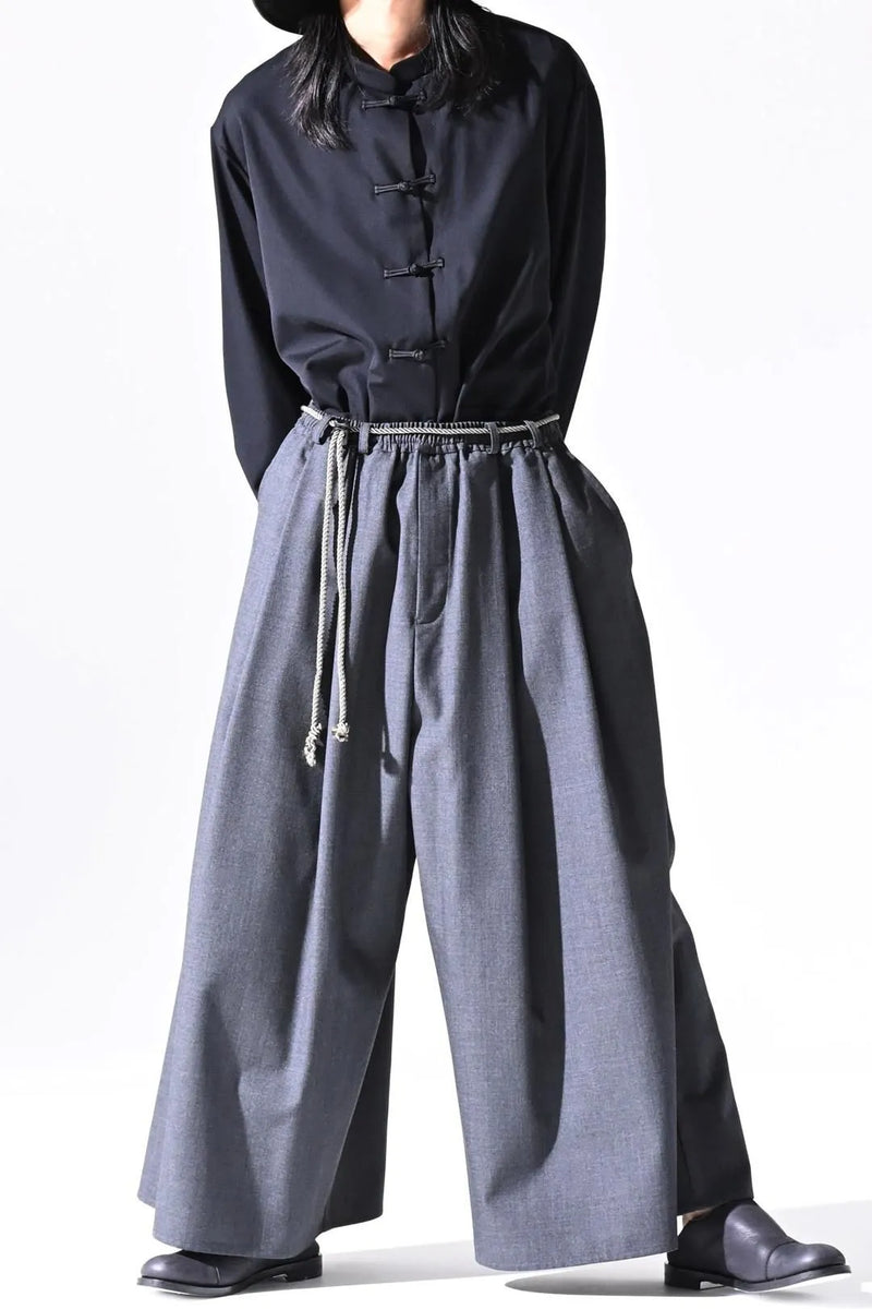 BISHOOL 袴パンツ BISHOOL / 帯締 Volume 袴 wool charcoal