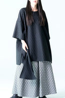 BISHOOL Bloom Jacquard OBI Top black