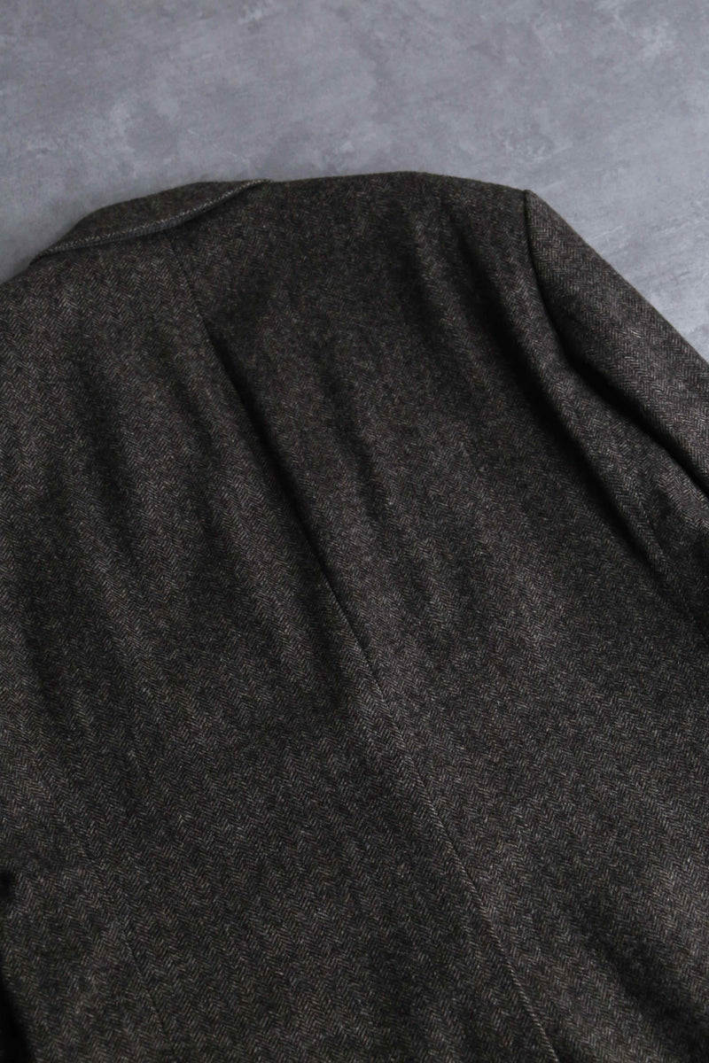 "HUGO BOSS" herringbone textile tailored jacket