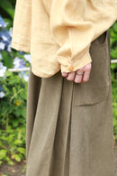 out pocket design khaki HAKAMA pants