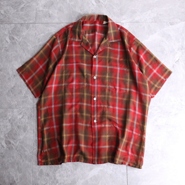 70's〜 ombre check h/s shirts