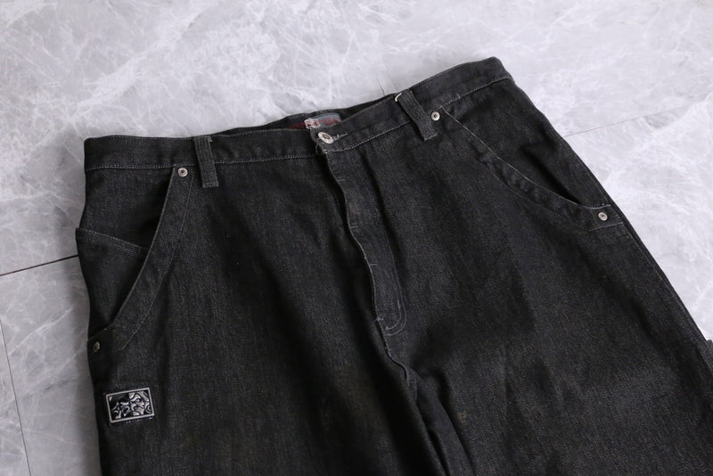 "SOUTH POLE" black baggy painter denim