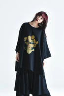 BISHOOL Giza Cotton Classic Big-T -向日葵 black-