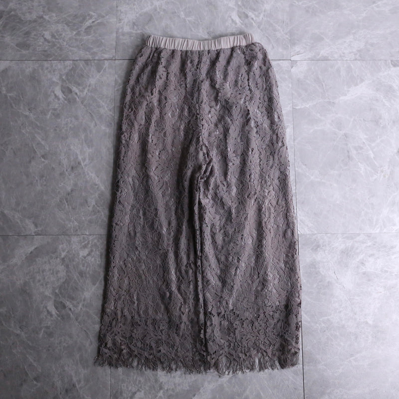 lace greige easy pants