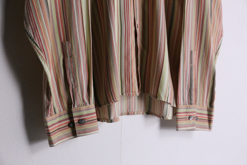 multicolor stripe pattern dress shirts