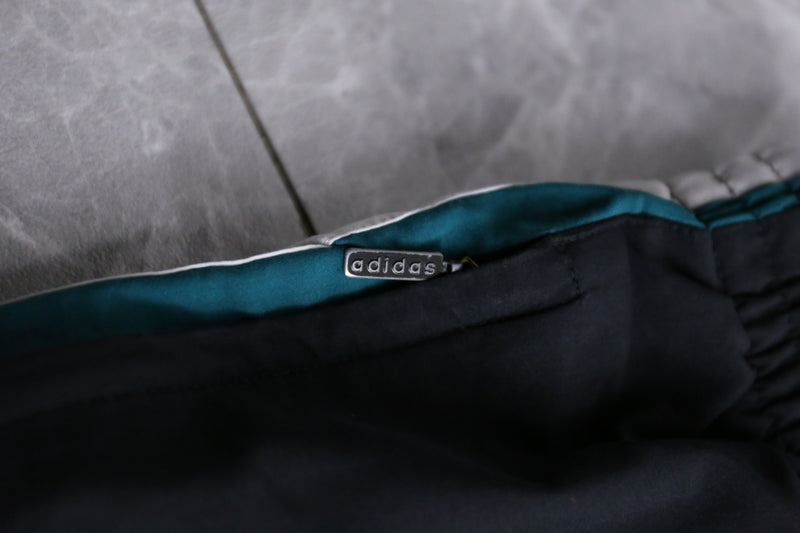 "adidas" turquoise line nylon pants