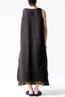 BISHOOL Rib Super Long Tank Top charcoal gray