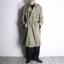"Christian Dior" moss green middle trench coat