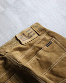 "POLO JEANS" camel brown color straight suede pants.