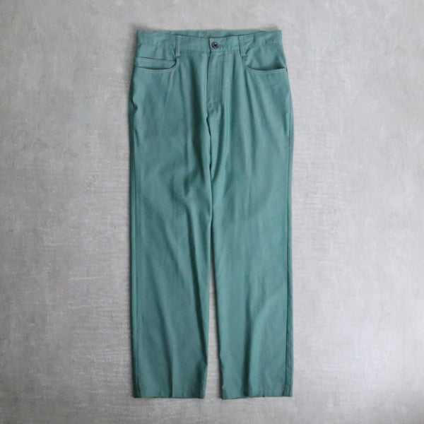 “LANVIN SPORT” turquoise green straight pants