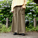 out pocket design khaki HAKAMA pants