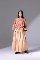 BISHOOL Modal Damask Jacquard HAKAMA Apron beige