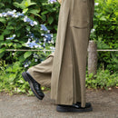 out pocket design khaki HAKAMA pants