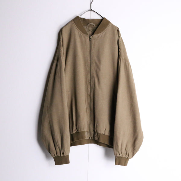 browncolor silk blouson