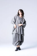 BISHOOL Bloom Jacquard OBI Top gray