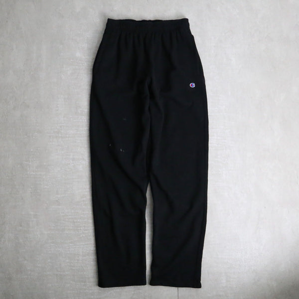 "Champion" black color tapered silhouette easy pants